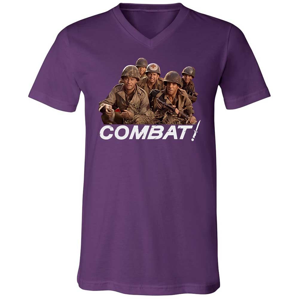 Unisex V-Neck T-Shirt - FF5MBPQC - Team Purple - 10