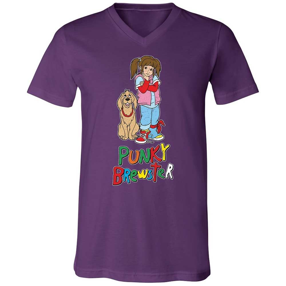 Unisex V-Neck T-Shirt - 37G7L8KB - Team Purple - 10