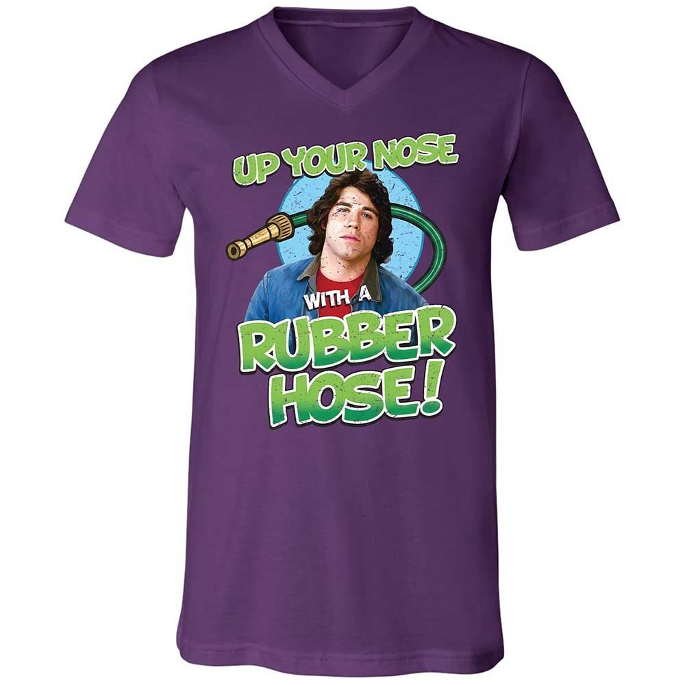 Unisex V-Neck T-Shirt - QF5Q29PY - Team Purple - 10