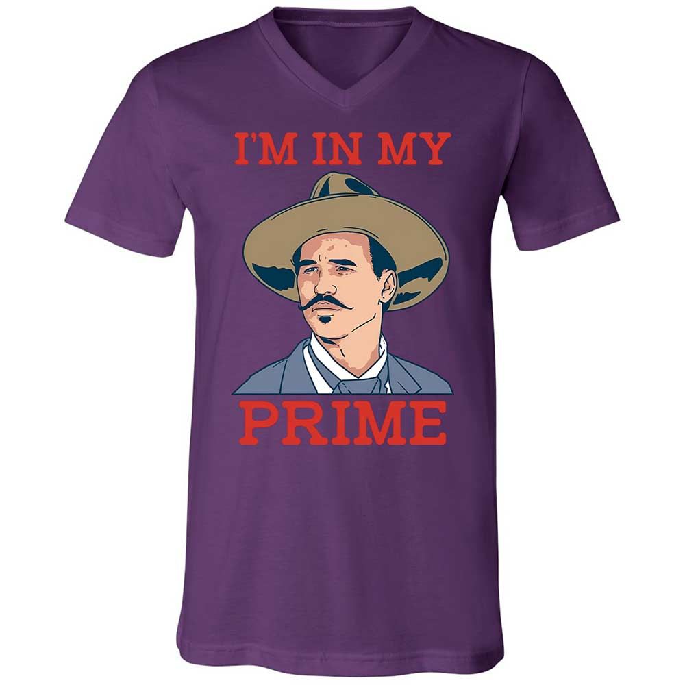 Unisex V-Neck T-Shirt - W8FH271Q - Team Purple - 10