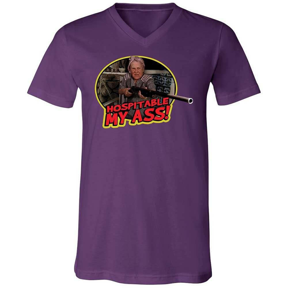 Unisex V-Neck T-Shirt - KELTDAU5 - Team Purple - 10