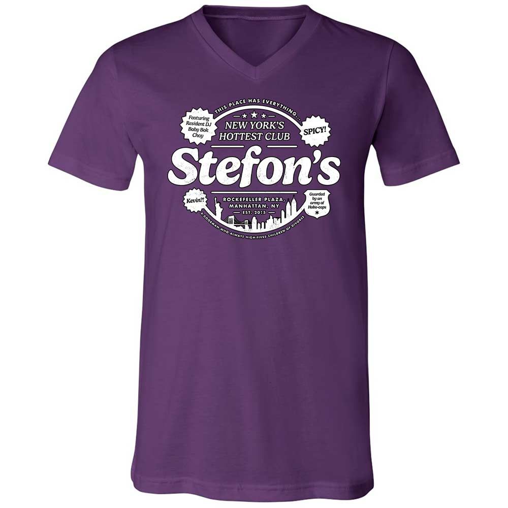 Unisex V-Neck T-Shirt - 38ZFR9DT - Team Purple - 10