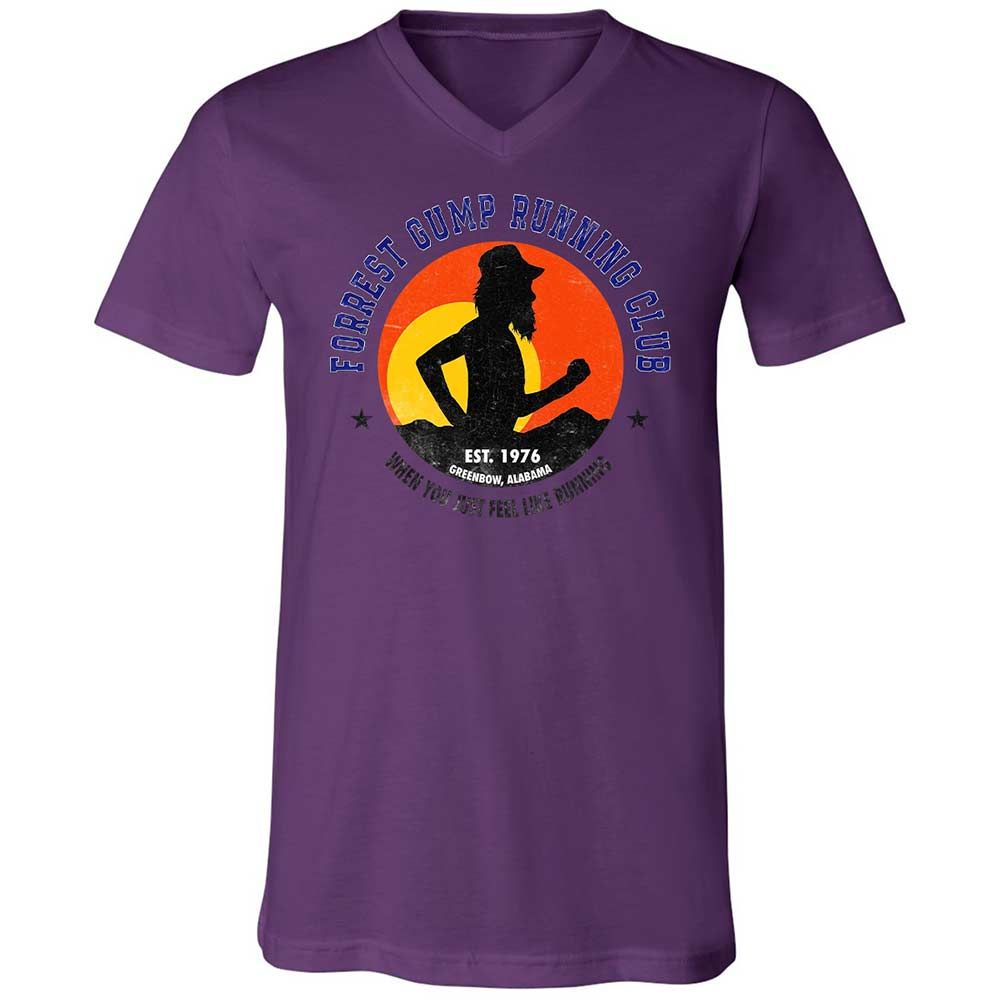 Unisex V-Neck T-Shirt - 5VK5WPBD - Team Purple - 10