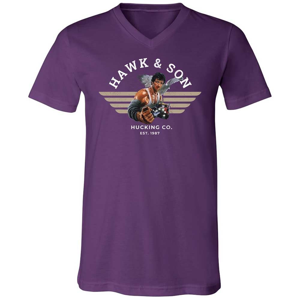 Unisex V-Neck T-Shirt - G827UPAN - Team Purple - 10