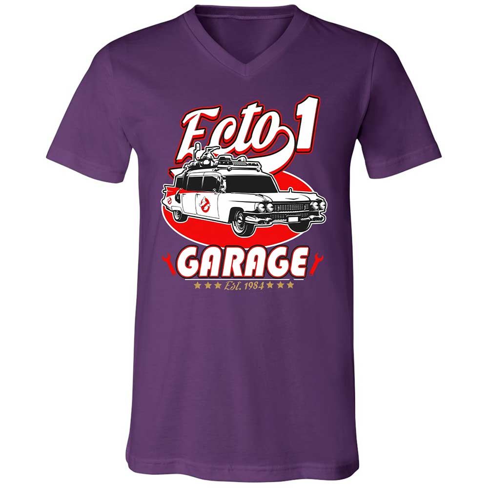 Unisex V-Neck T-Shirt - W8P63K7P - Team Purple - 10