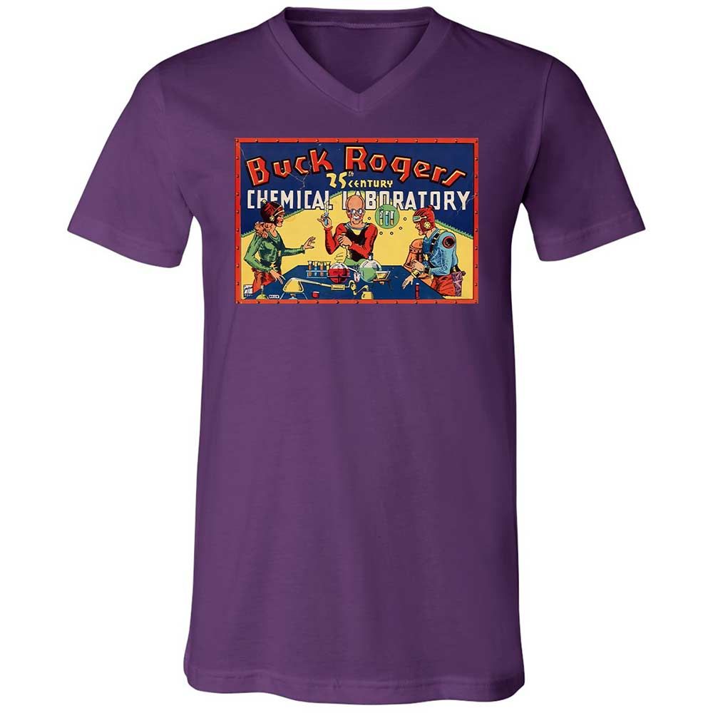 Unisex V-Neck T-Shirt - TRYTXXEX - Team Purple - 10