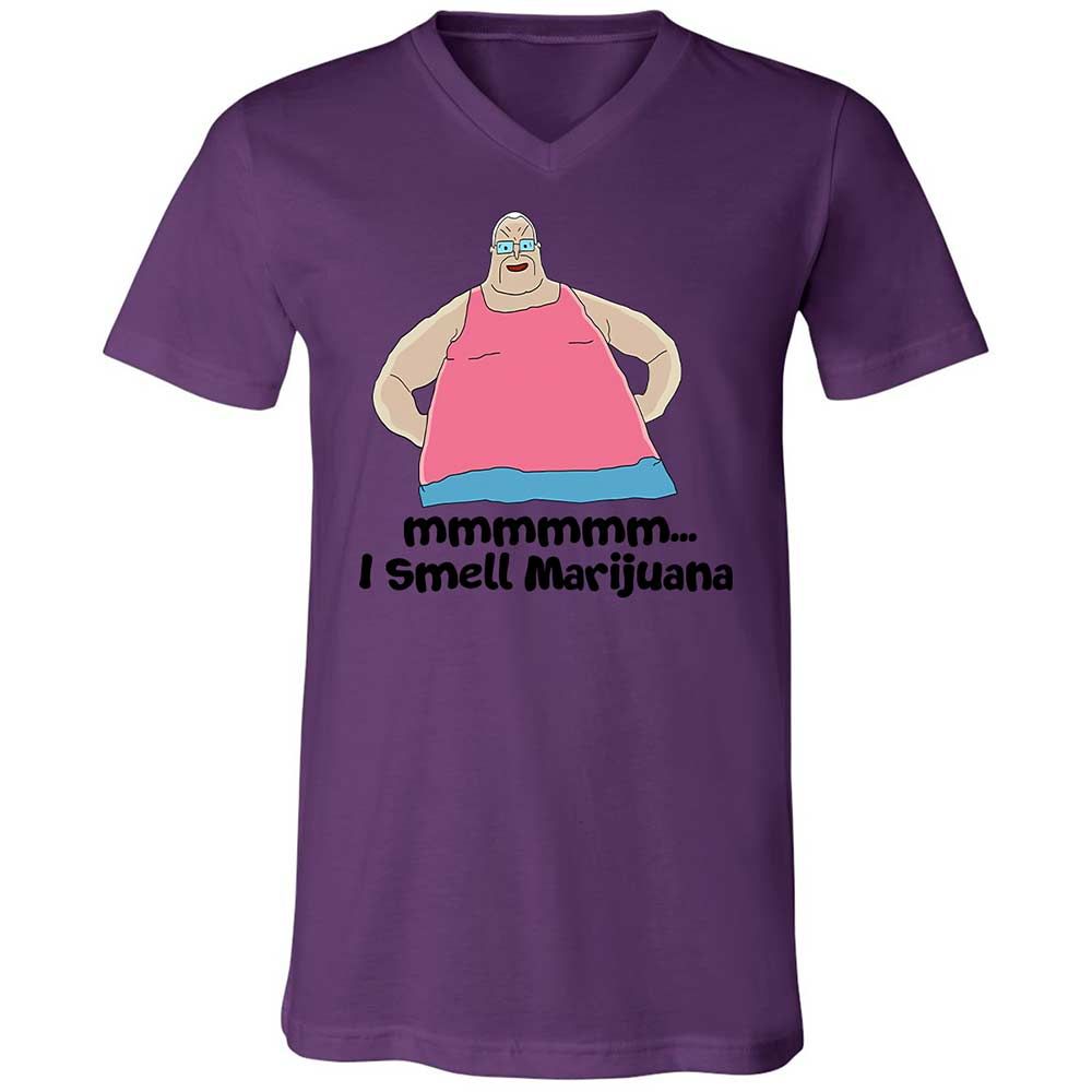 Unisex V-Neck T-Shirt - D3FQMEXJ - Team Purple - 10