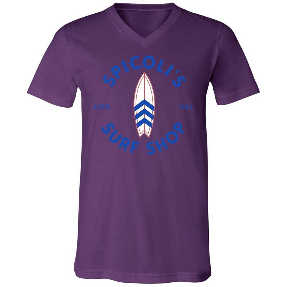 Unisex V-Neck T-Shirt - NKABBMT1 - Team Purple - 10