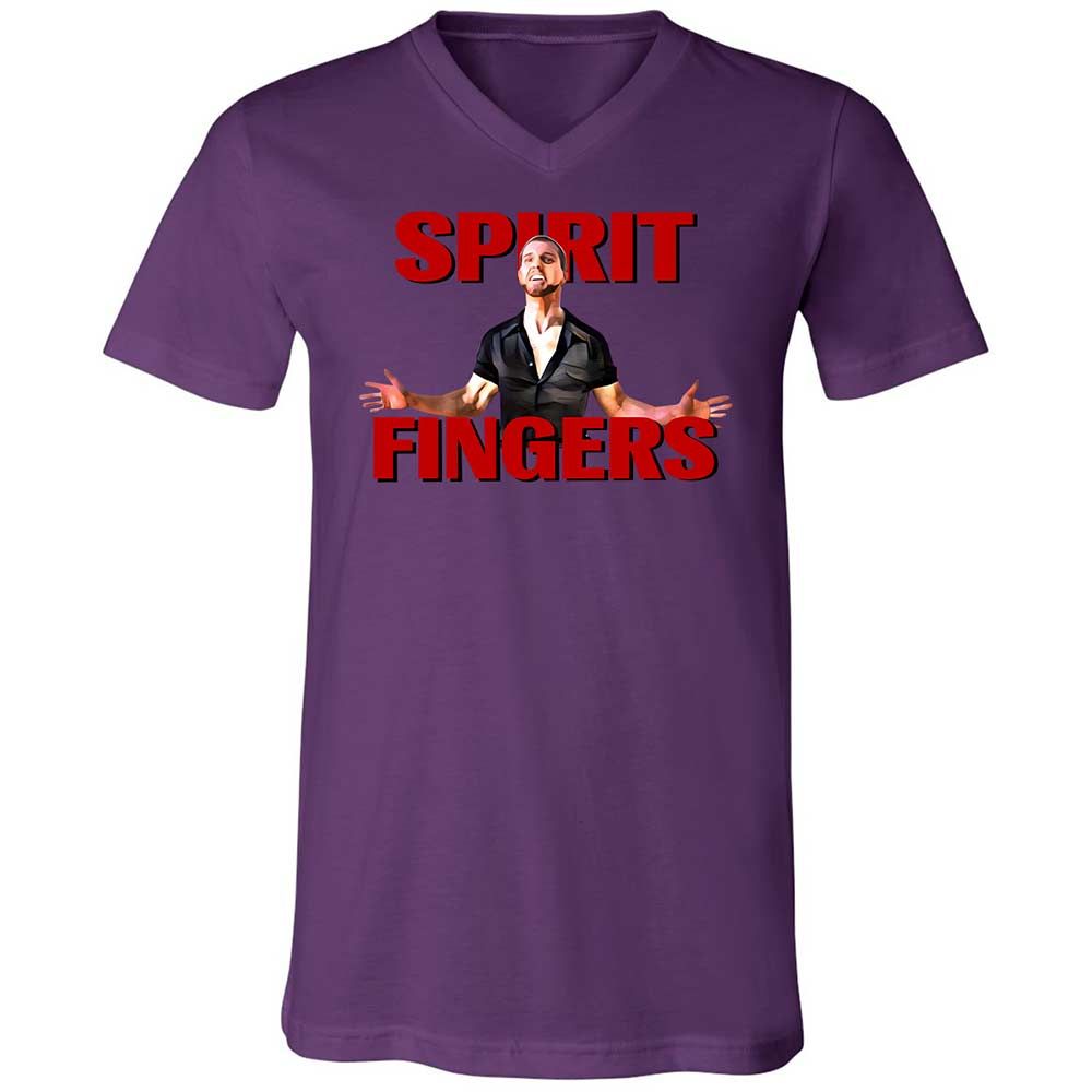 Unisex V-Neck T-Shirt - 4RKQZY3T - Team Purple - 10
