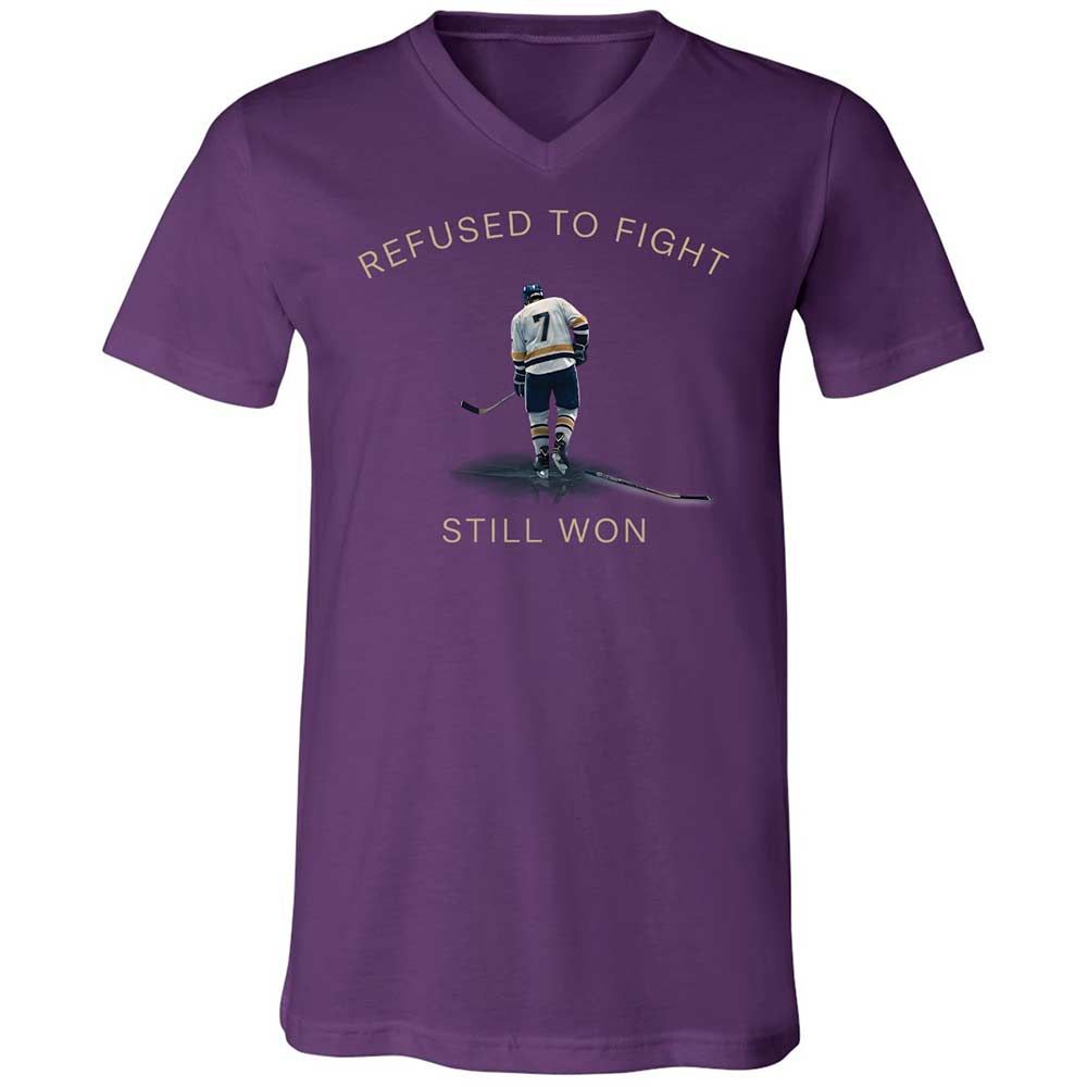 Unisex V-Neck T-Shirt - SN47RZLG - Team Purple - 10