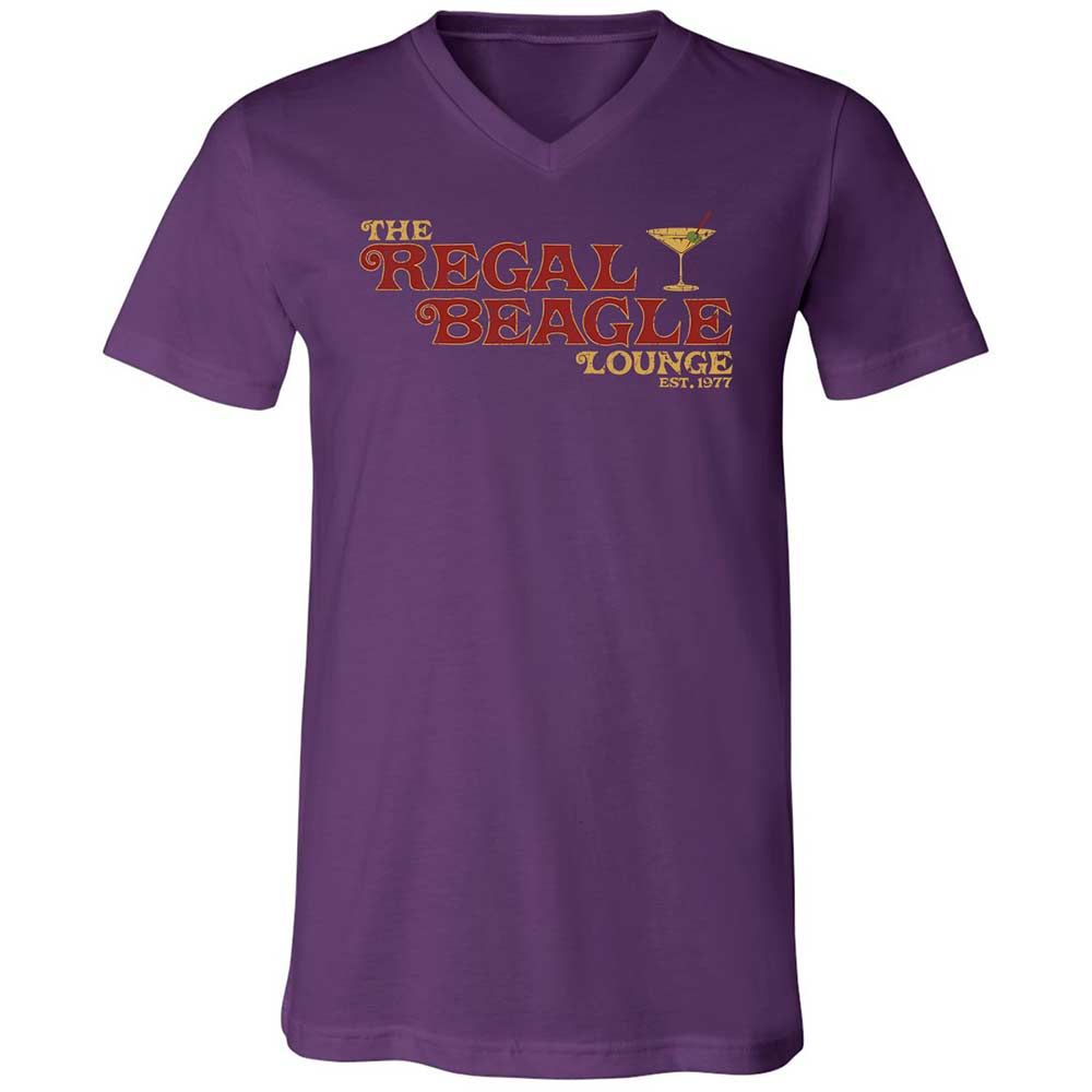 Unisex V-Neck T-Shirt - 9624Z5Z1 - Team Purple - 10