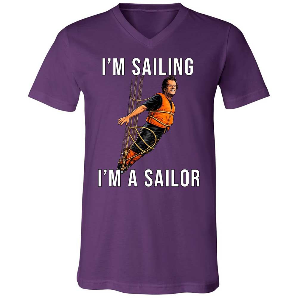 Unisex V-Neck T-Shirt - 3K1K1XGT - Team Purple - 10