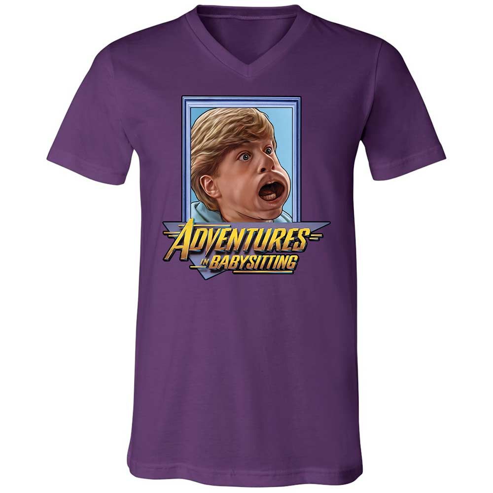 Unisex V-Neck T-Shirt - BVNB8MPX - Team Purple - 10