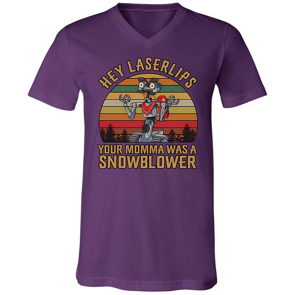 Unisex V-Neck T-Shirt - CG9RRLDU - Team Purple - 10