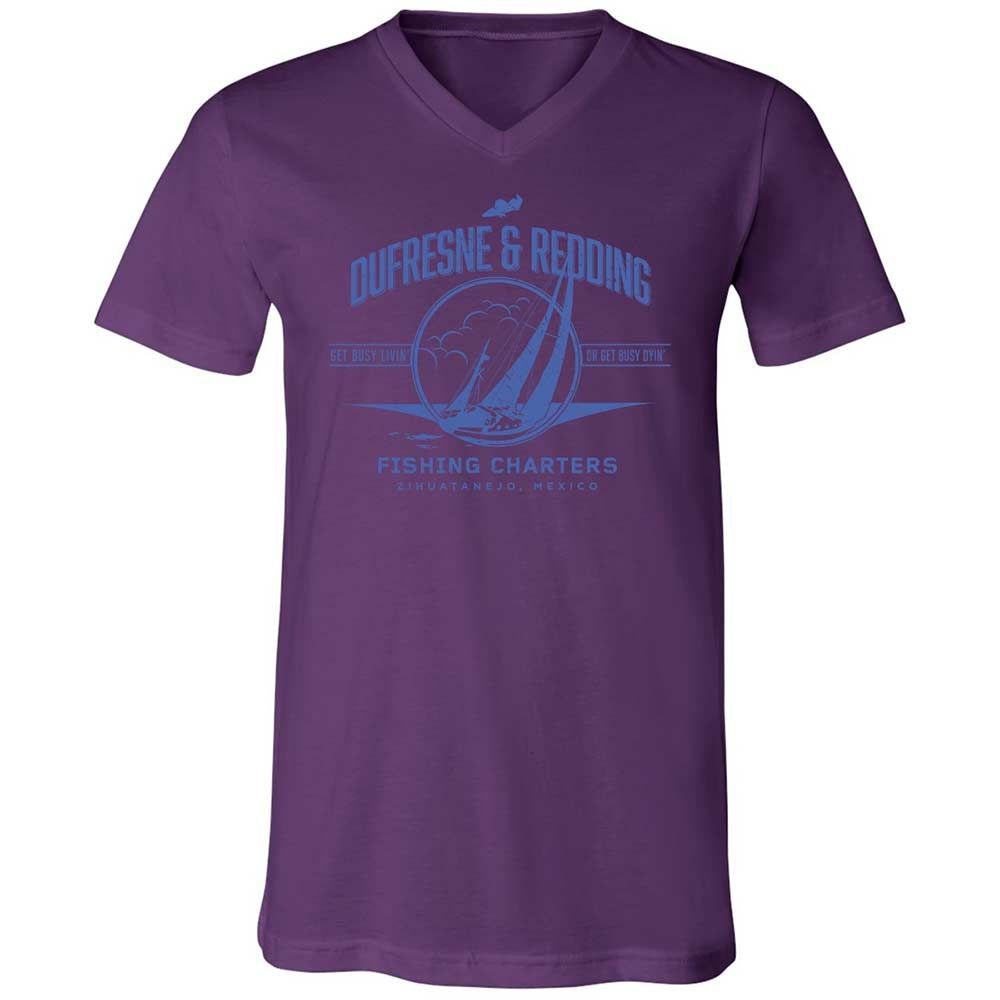 Unisex V-Neck T-Shirt - MYMCLMLQ - Team Purple - 10