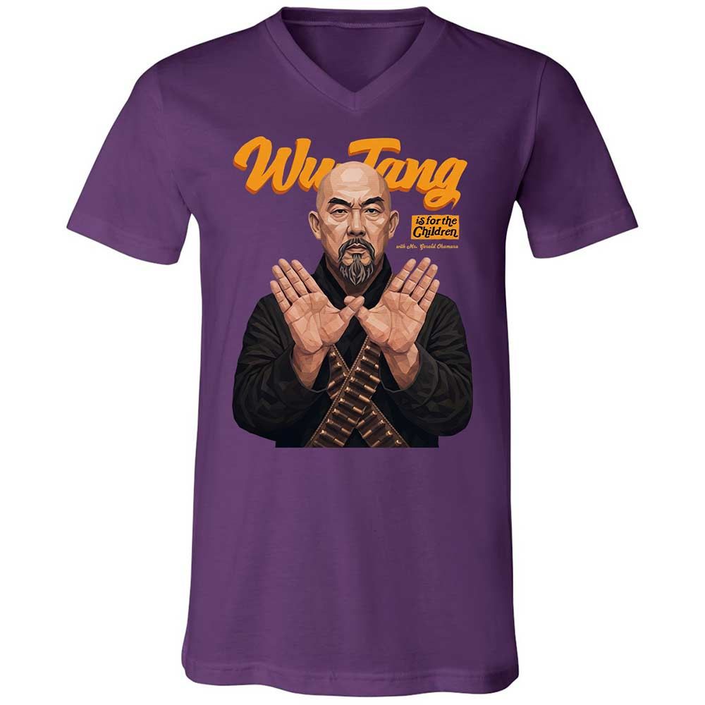 Unisex V-Neck T-Shirt - LG7RNTAL - Team Purple - 10