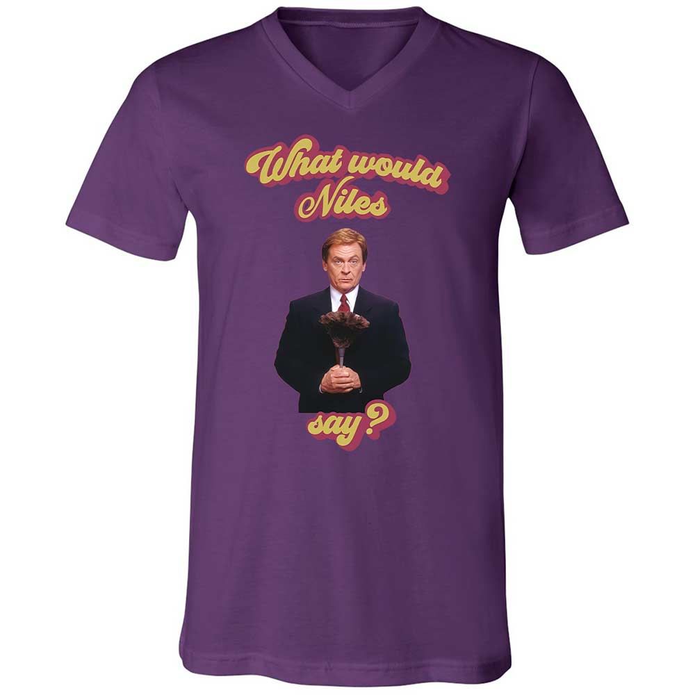 Unisex V-Neck T-Shirt - Y1XXTTVB - Team Purple - 10