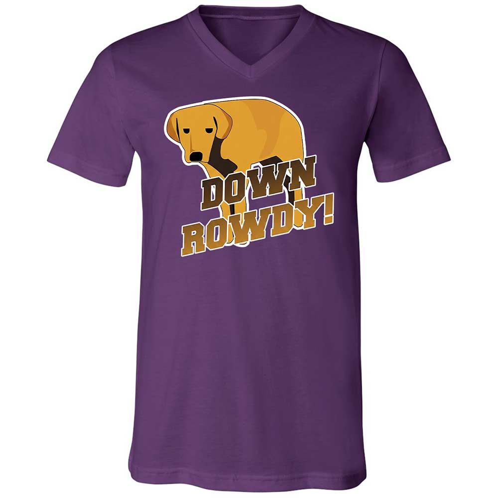 Unisex V-Neck T-Shirt - BSGLC7P7 - Team Purple - 10