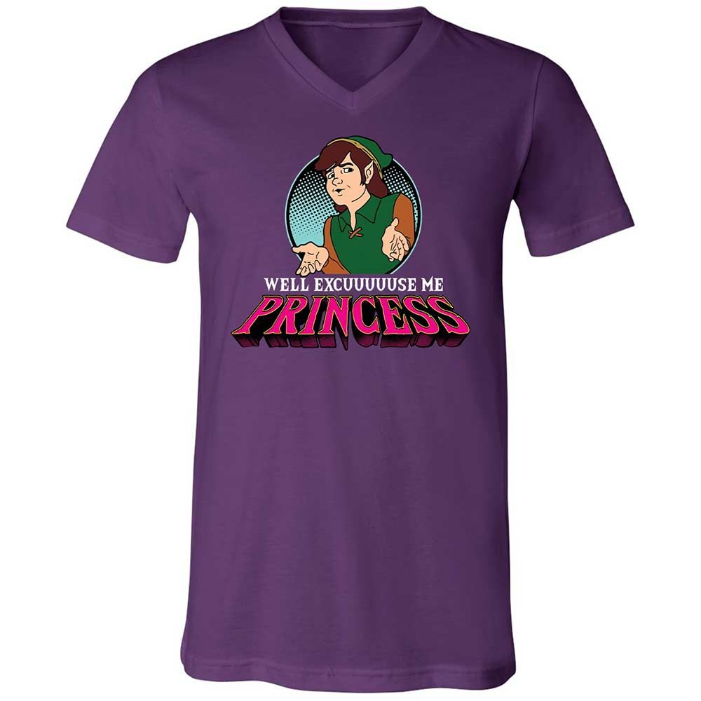 Unisex V-Neck T-Shirt - JKRLQ53Z - Team Purple - 10