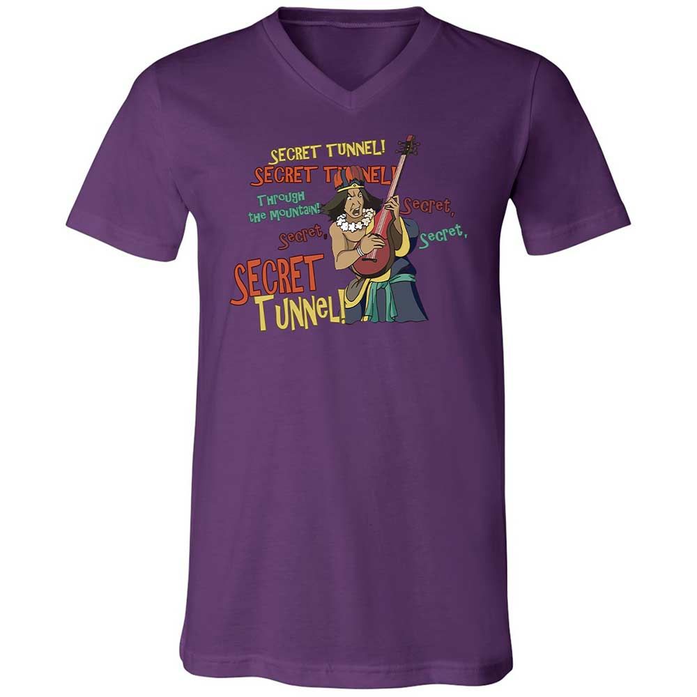 Unisex V-Neck T-Shirt - PQZ9ZBE1 - Team Purple - 10