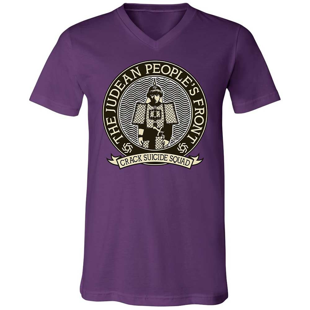 Unisex V-Neck T-Shirt - ZSWCV9KZ - Team Purple - 10