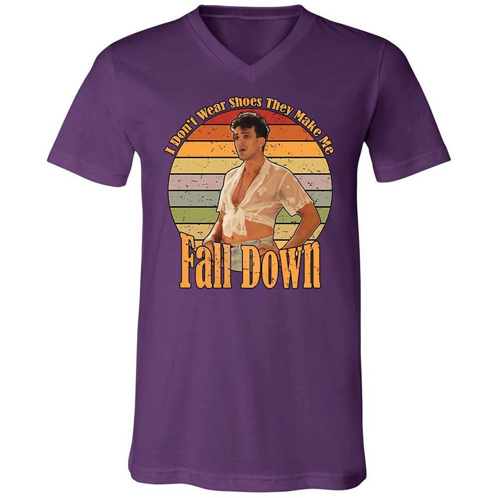 Unisex V-Neck T-Shirt - P6GA3WSP - Team Purple - 10