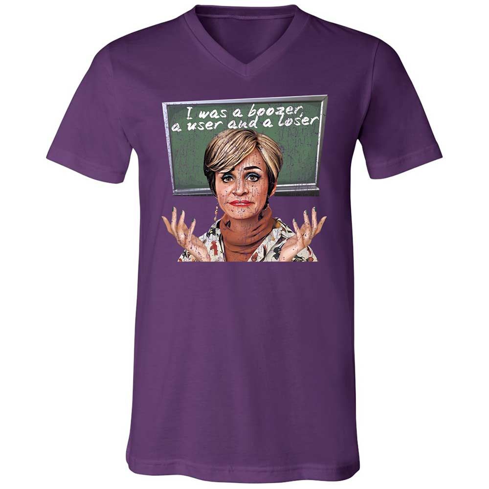 Unisex V-Neck T-Shirt - 6CY4NKKH - Team Purple - 10