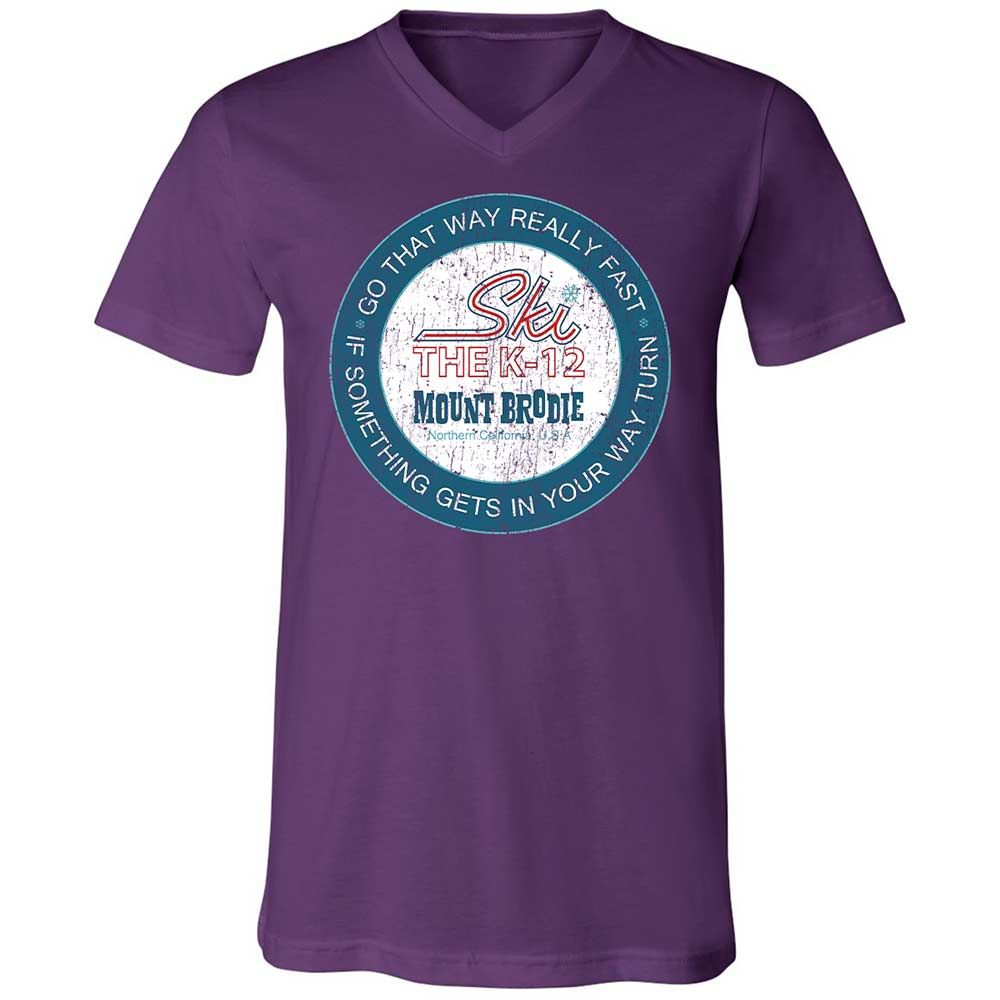 Unisex V-Neck T-Shirt - A9GUBAWB - Team Purple - 10