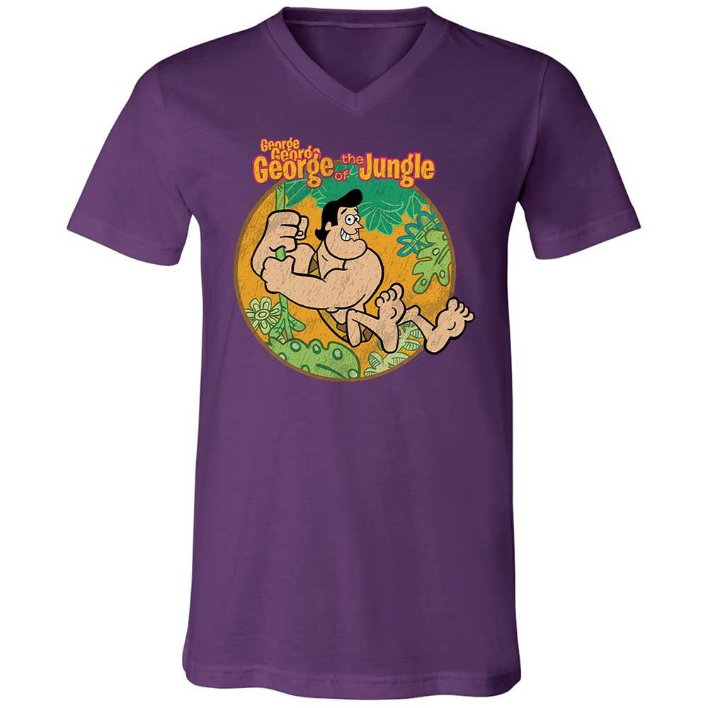 Unisex V-Neck T-Shirt - CK6KDF6D - Team Purple - 10