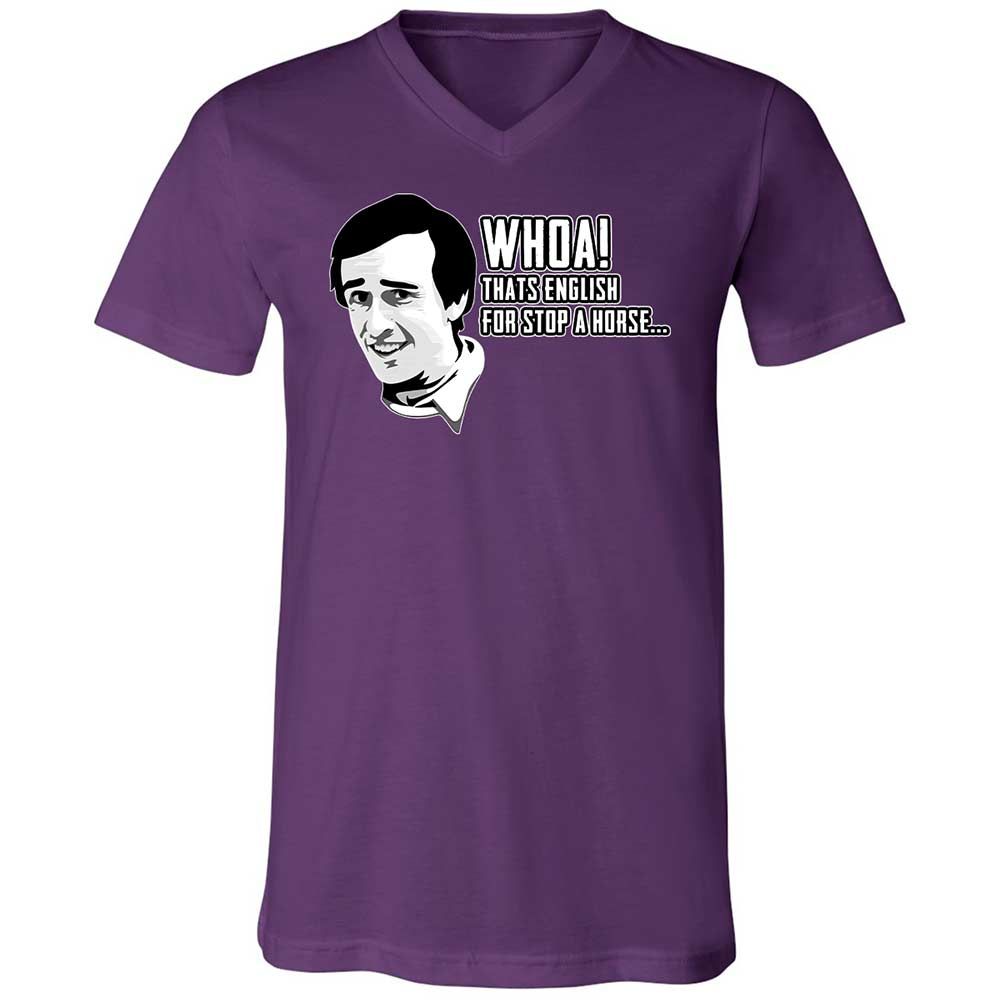 Unisex V-Neck T-Shirt - Z1CLFRU4 - Team Purple - 10