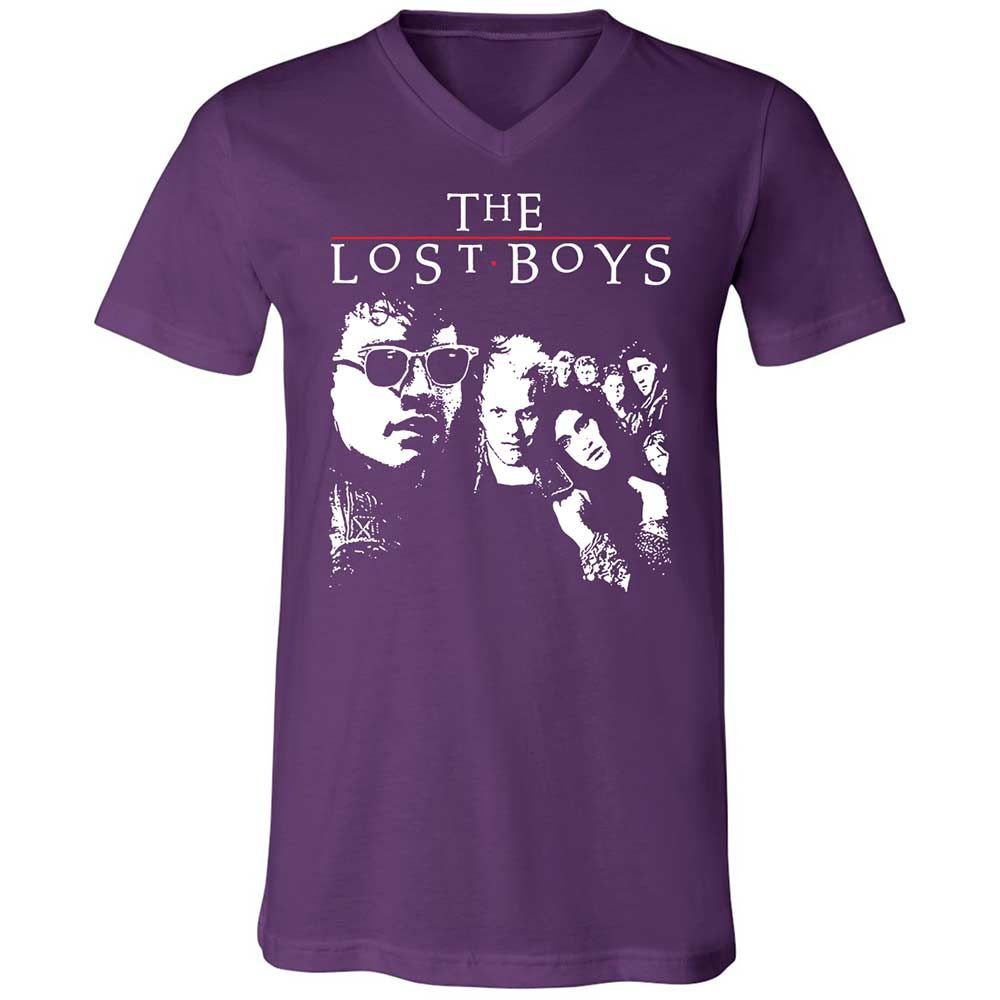 Unisex V-Neck T-Shirt - 187PTJEQ - Team Purple - 10