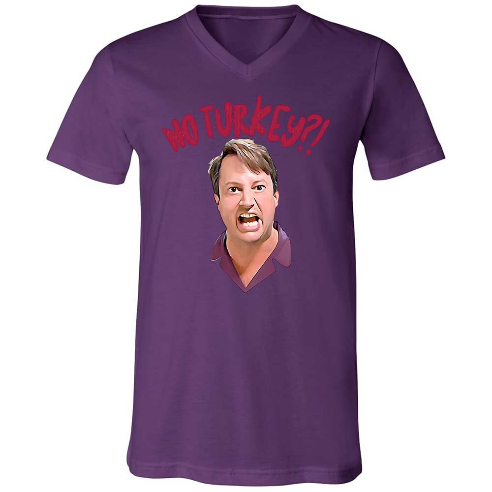 Unisex V-Neck T-Shirt - HMFGFSAA - Team Purple - 10