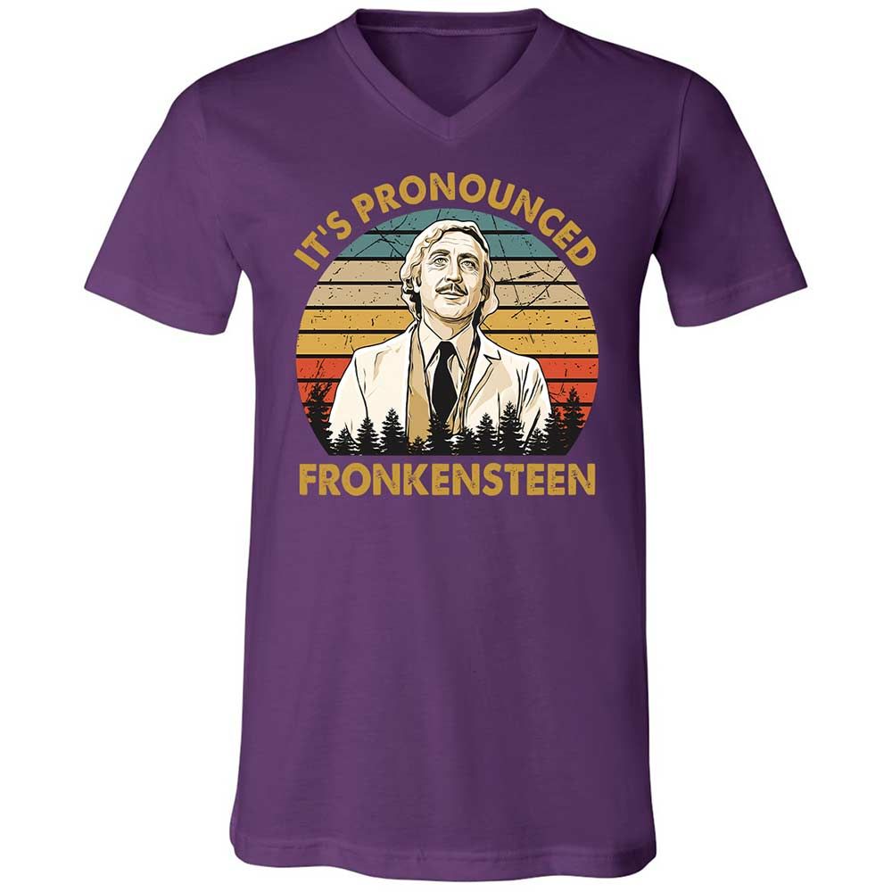 Unisex V-Neck T-Shirt - 2J7VYUH3 - Team Purple - 10