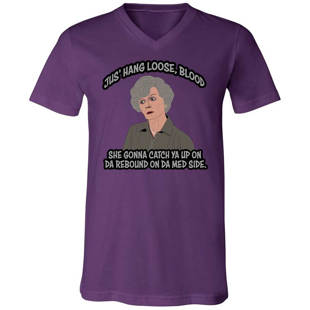 Unisex V-Neck T-Shirt - WQ8A7ZQK - Team Purple - 10