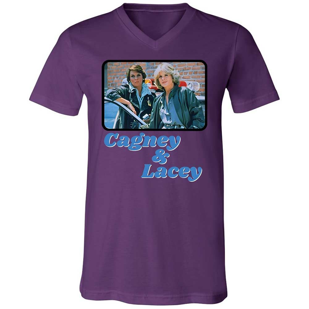 Unisex V-Neck T-Shirt - ESRNHEV8 - Team Purple - 10