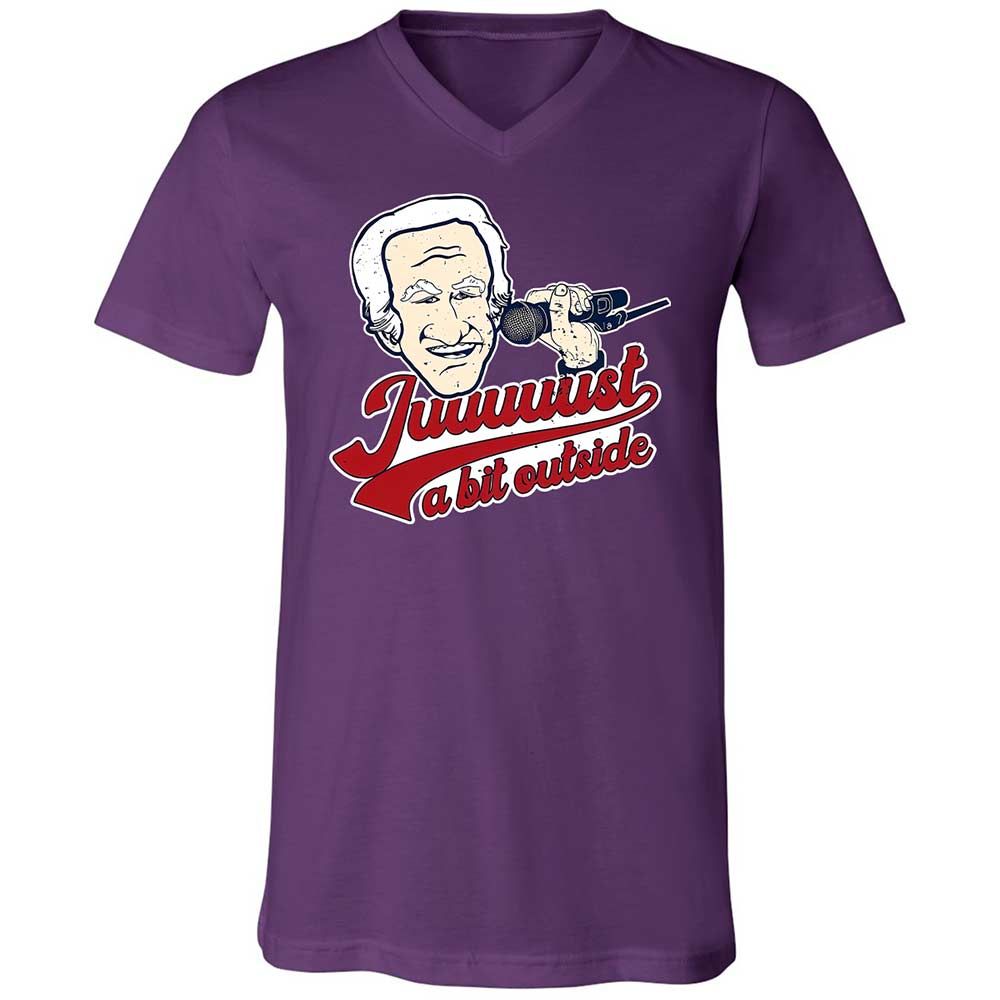 Unisex V-Neck T-Shirt - VJHZKPCZ - Team Purple - 10