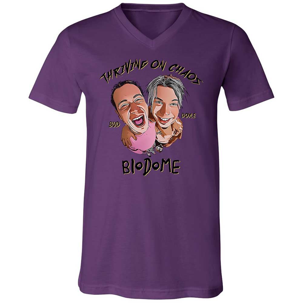 Unisex V-Neck T-Shirt - AZARFM85 - Team Purple - 10