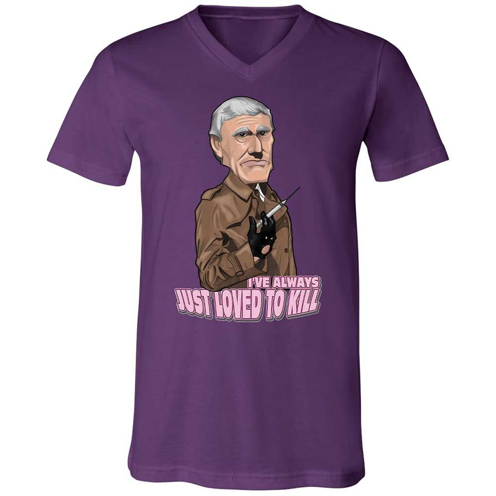 Unisex V-Neck T-Shirt - KF7LL57M - Team Purple - 10