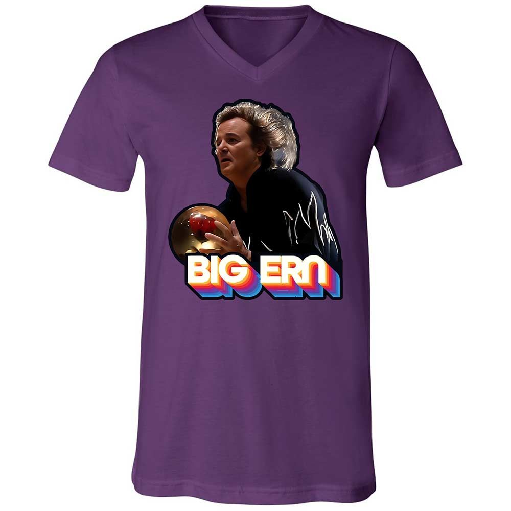 Unisex V-Neck T-Shirt - NHWVLMKD - Team Purple - 10