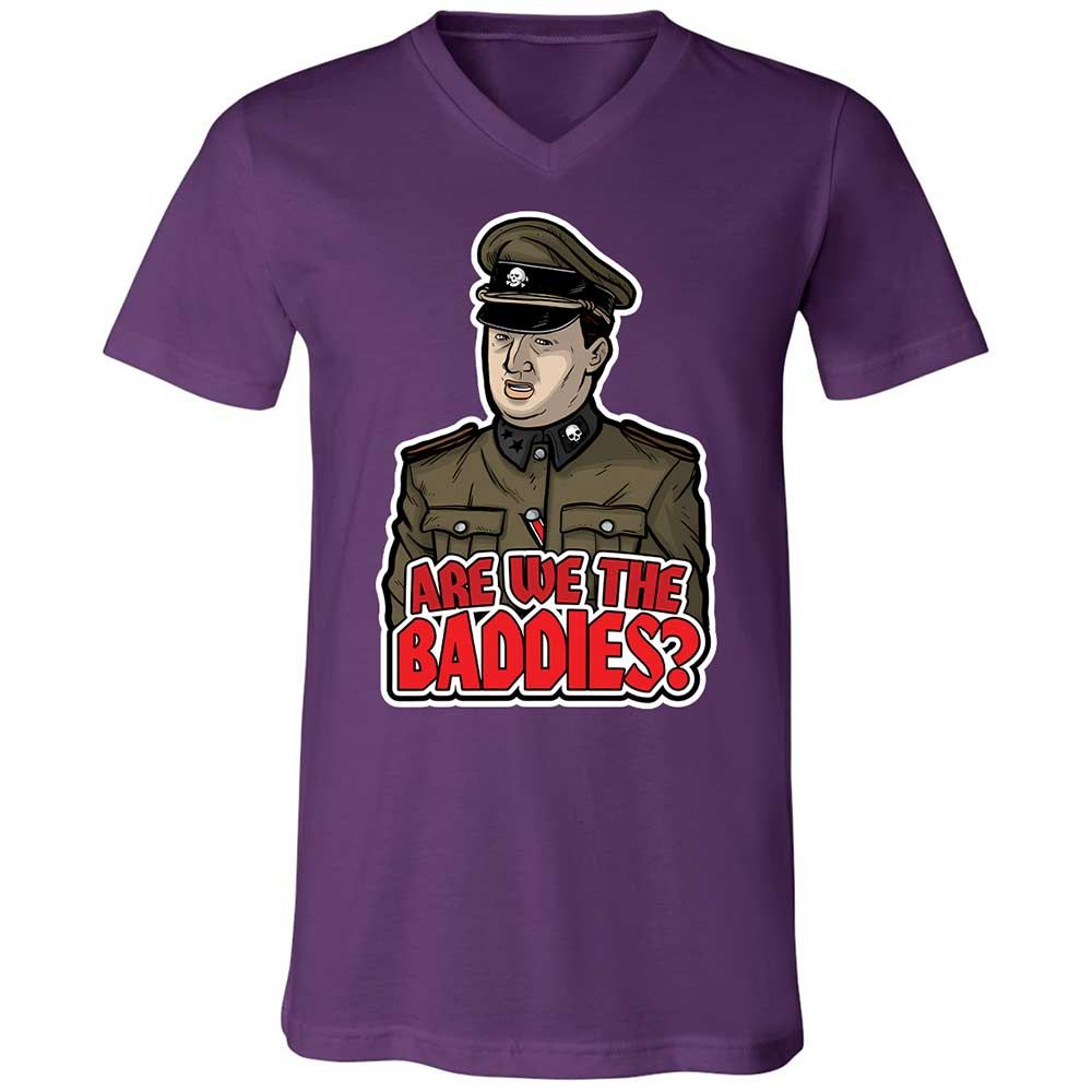 Unisex V-Neck T-Shirt - T4VSMETK - Team Purple - 10