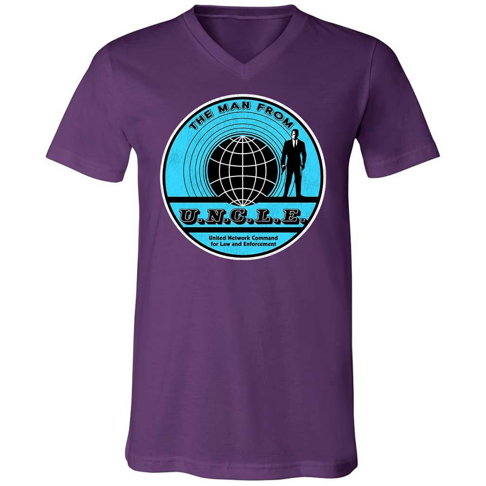 Unisex V-Neck T-Shirt - GYJRTSZD - Team Purple - 10