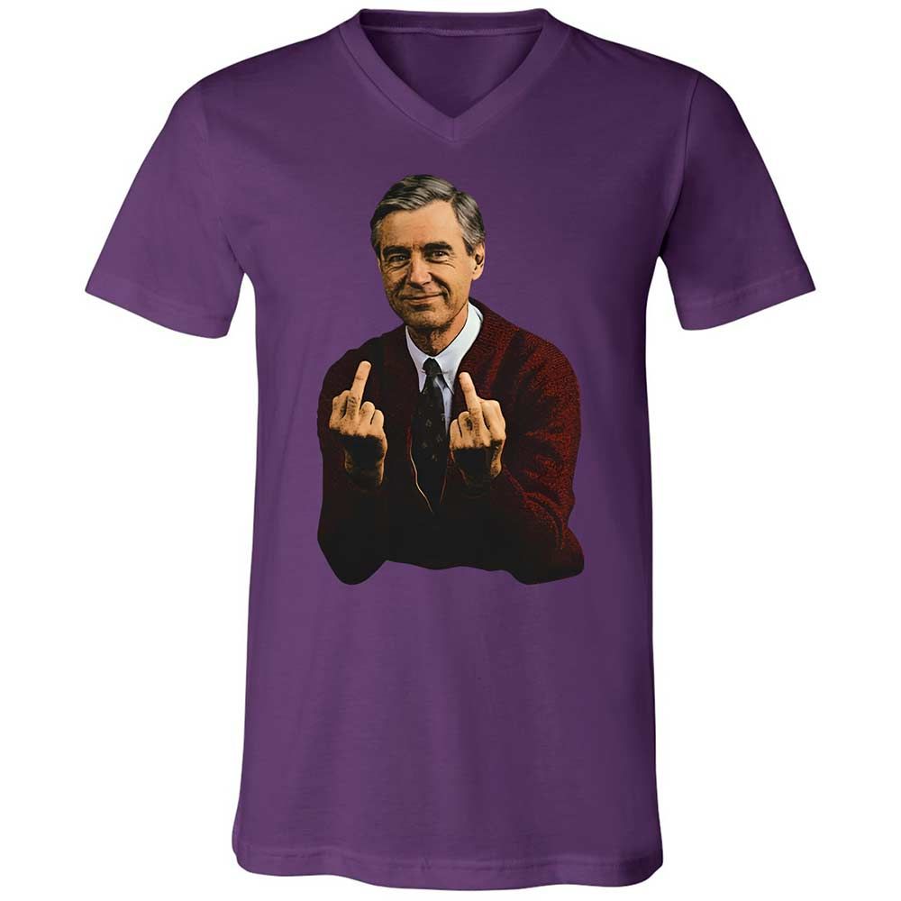 Unisex V-Neck T-Shirt - G3HW4X8U - Team Purple - 10