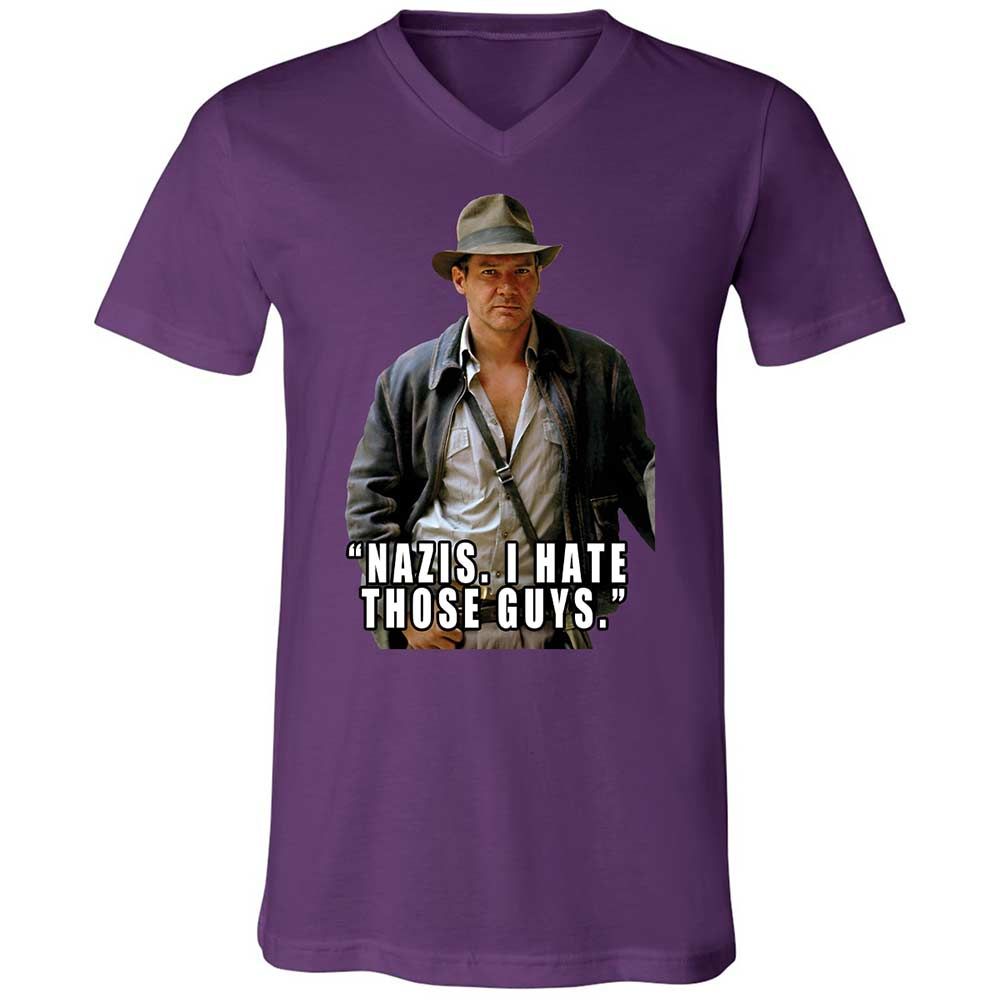 Unisex V-Neck T-Shirt - 6XPY7FB8 - Team Purple - 10