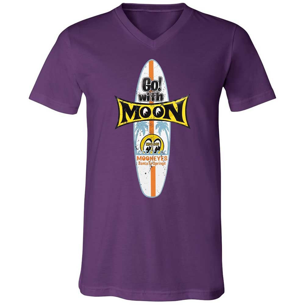 Unisex V-Neck T-Shirt - KY7N5KS7 - Team Purple - 10