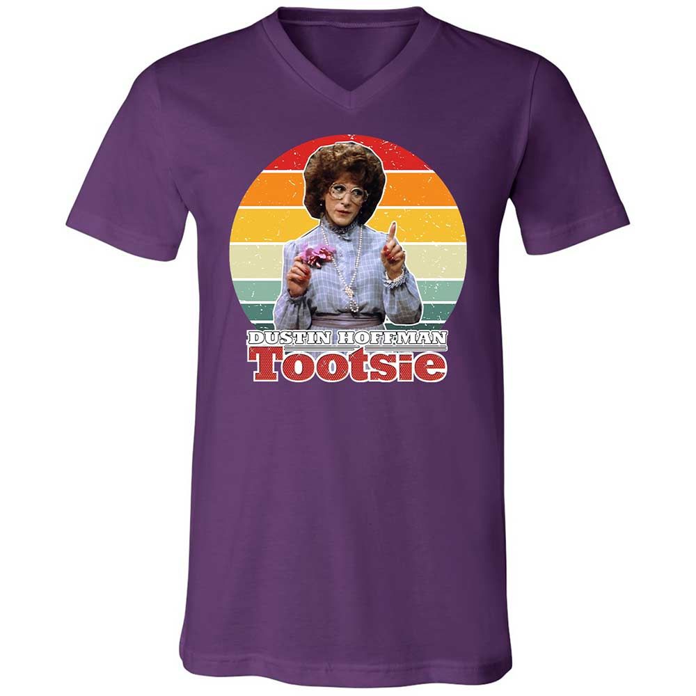 Unisex V-Neck T-Shirt - NCAGKSYR - Team Purple - 10