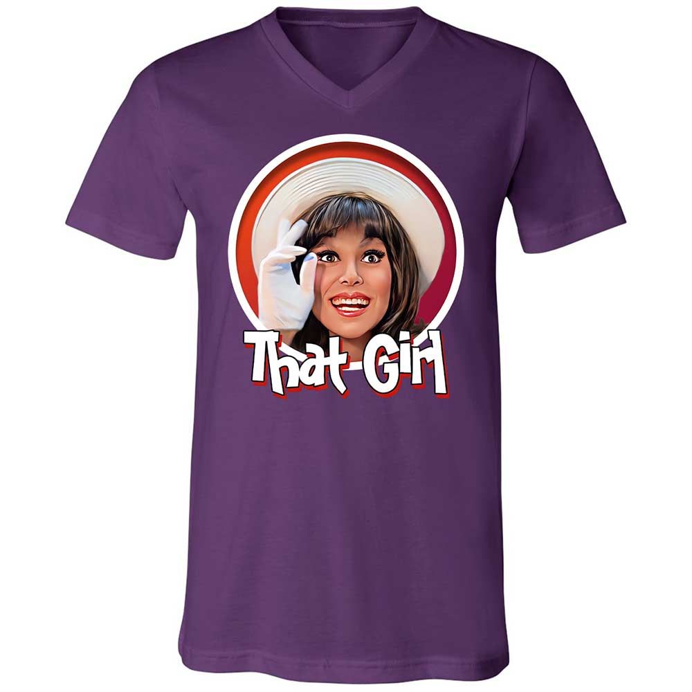 Unisex V-Neck T-Shirt - CRL9XKMP - Team Purple - 10