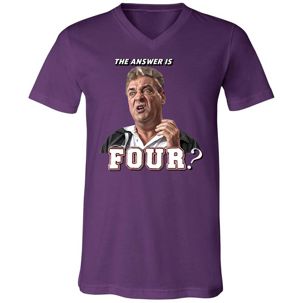 Unisex V-Neck T-Shirt - LY8AJXYW - Team Purple - 10