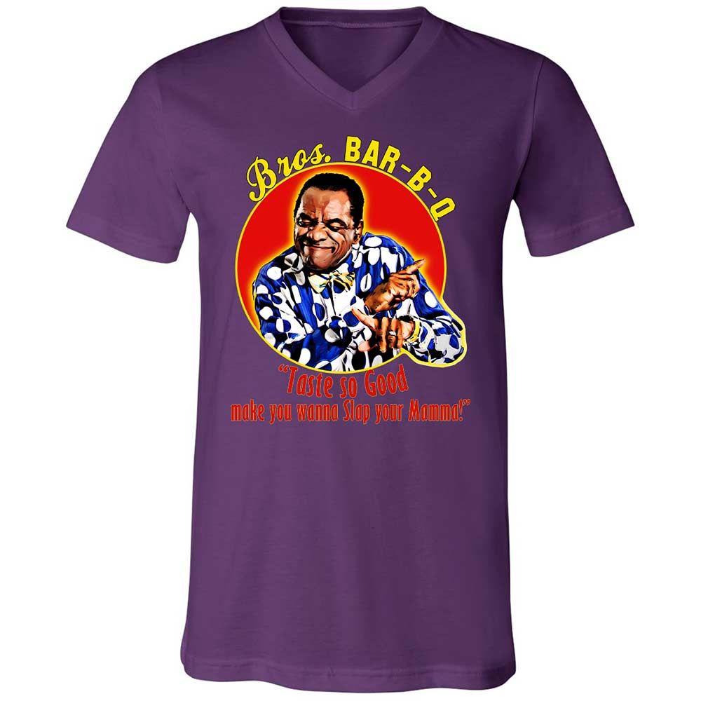 Unisex V-Neck T-Shirt - 7CPYE1EF - Team Purple - 10