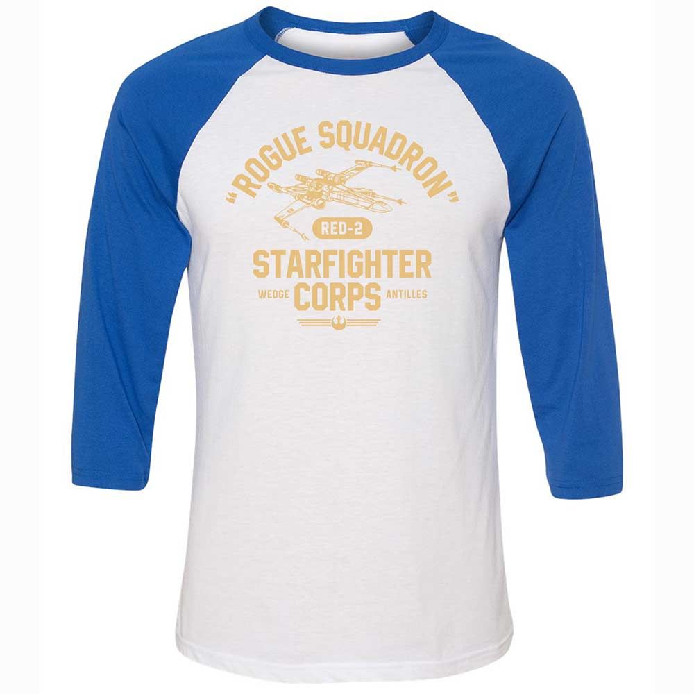 Unisex 3/4 Baseball Tee - R6PMQF4B - White/True Royal - 10