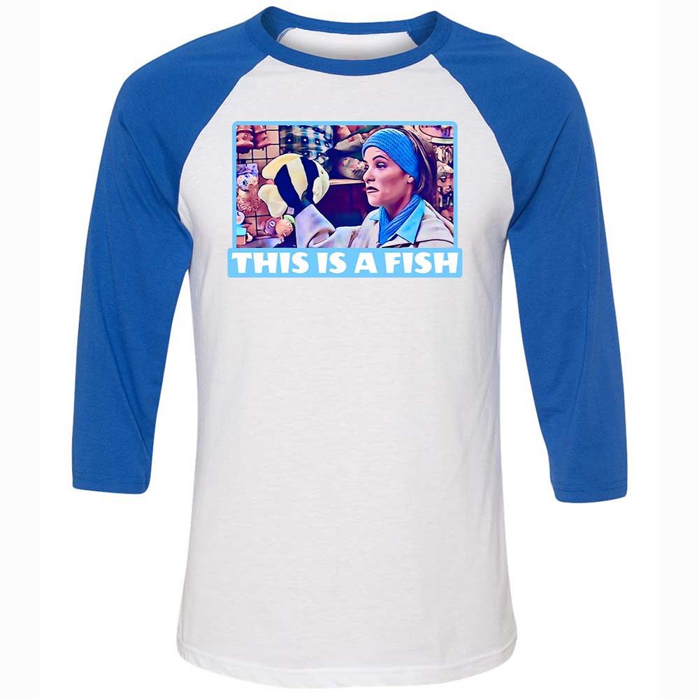 Unisex 3/4 Baseball Tee - QNZRDZD5 - White/True Royal - 10